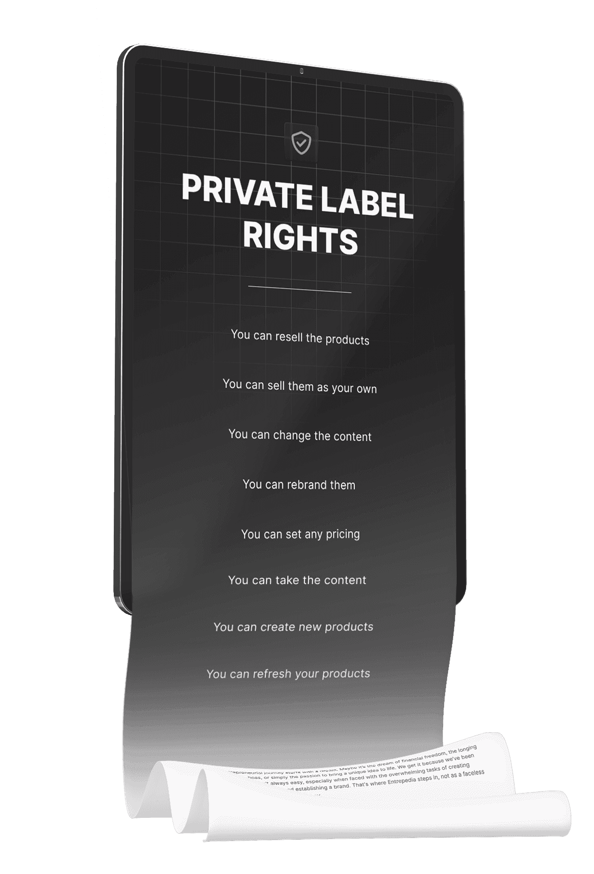 Private Label Rights certificate