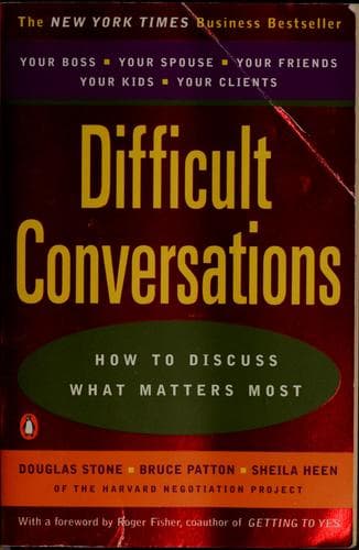 Cover of Difficult Conversations by Douglas Stone