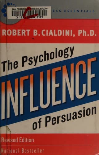 Cover of Influence: The Psychology of Persuasion by Robert B. Cialdini