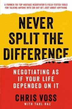Cover of Never Split the Difference by Chris Voss